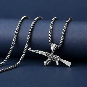 AK-47 Chain and Pendant for Men - Fashion Accessory