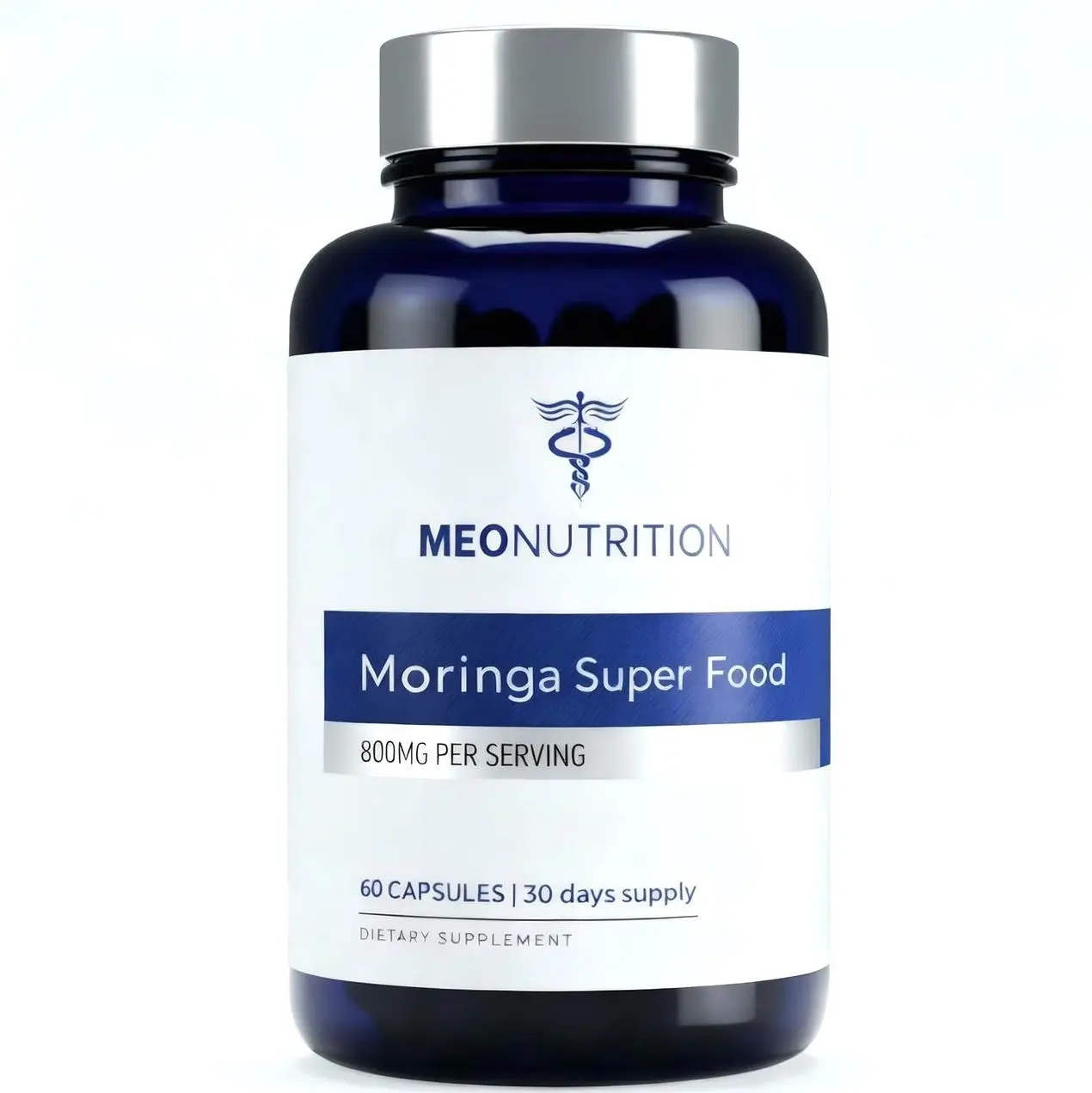 Moringa Capsules 800mg - Pure Horseradish Tree Leaf Superfood Supplement for Healthy Energy, Sleep & Joint Support - Made in USA, Vegan, Non-GMO - 60 Veggie Capsules