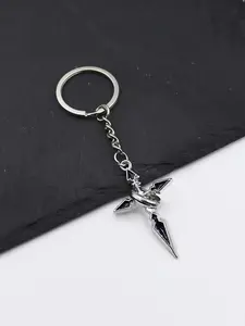 Fashionable Cross Design Keychain, Simple Style Plain Color Keychain for Men & Women, Trendy All-match & Exquisite Pendant Keychain for Birthday Gift, Stylish Gothic Cross Keychain