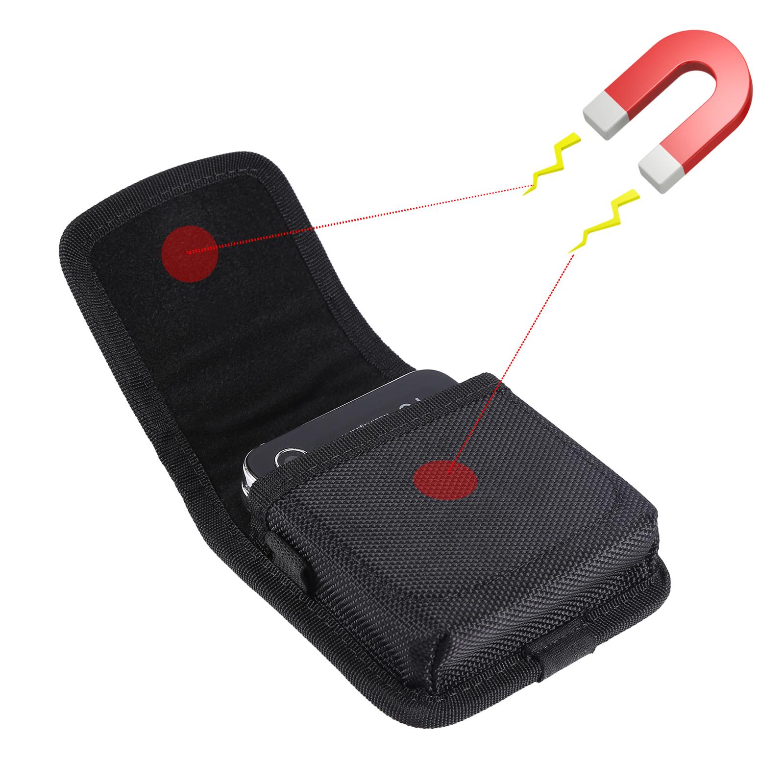 Cell Phone Holster Pouch Nylon Belt Clip Strong Magnet Card Slot Carrying Perfect For Outdoor Daily Use For iPhone17/16 Pro Max/Samsung S25 Ultra/Google Pixel For Man Cell Phone Holster Pouch Nylon Belt Clip Strong Magnet Card Slot Carrying Perfect For Outdoor Daily Use For iPhone17/16 Pro Max/Samsung S25 Ultra/Google Pixel For Man