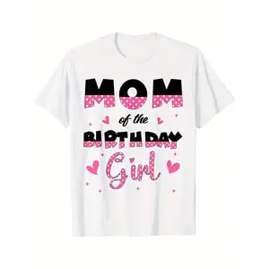 Mom And Dad Of The Birthday Girl Family Matching Party T-Shirt graphic tee men's t shirts