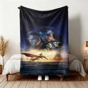 Blue Planet Avatar Flannel Throw Blanket, Soft Warm Blanket, Suitable for All, Global Use, Daily Business Essential, Available in Usa, Uk, Italy, Canada, Spain, Australia