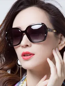 2026 new women's sunglasses trendy fashion large frame sunscreen sunglasses vacation retro sunglasses