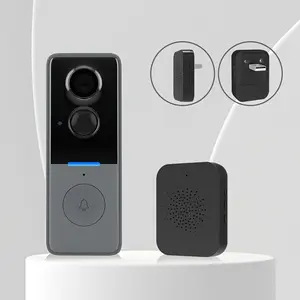 Smart Video Intercom Doorbell, Wireless Video Doorbell Alarm, Two-way Audio Real-time Communicate, Tuya app, No Subscription, Supports Cloud storage, PIR human body sense, Motion detection, Night vision, Wireless Wifi Doorbell