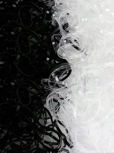 600 Mini Elastic Hair Ties for Adults, Elastic Hair Accessory, Stretchy Durable Rubber Bands for Braiding and Wedding Hairstyles, Perfect for Gym and Daily Use