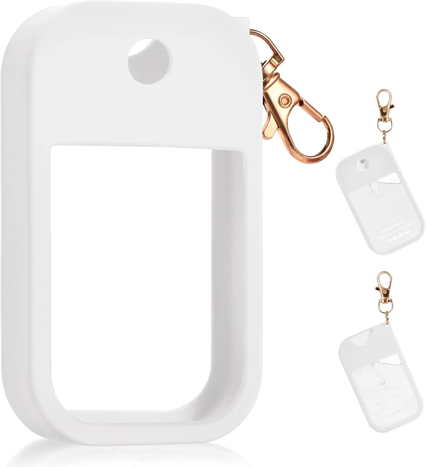 Case Compatible with  Hand Sanitizer , Protective Case for  1FL. OZ (White(1PCS))
