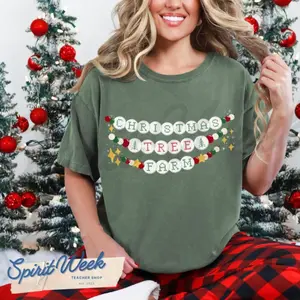 Christmas Tree Friendship Bracelet Shirt - HoliTAY Shirt, Christmas Farm, Switmas, Swiftiee Holiday Gift for Her Comfort Colors D2