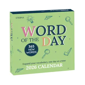 Eterna Word of the Day 2026 Calendar - Daily Vocabulary Learning with Tear-Off Pages & Sturdy Cardboard Design - Perfect Gift for Language Enthusiasts