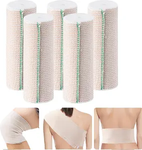 5Rolls Elastic Bandage Wrap,6Inch Wide Bandages Large Size Elastic Bandage，Compression Bandage for Ankle Wrap Foot Wrap Leg Wraps Hand Wrap Sports Wrap for Sprained