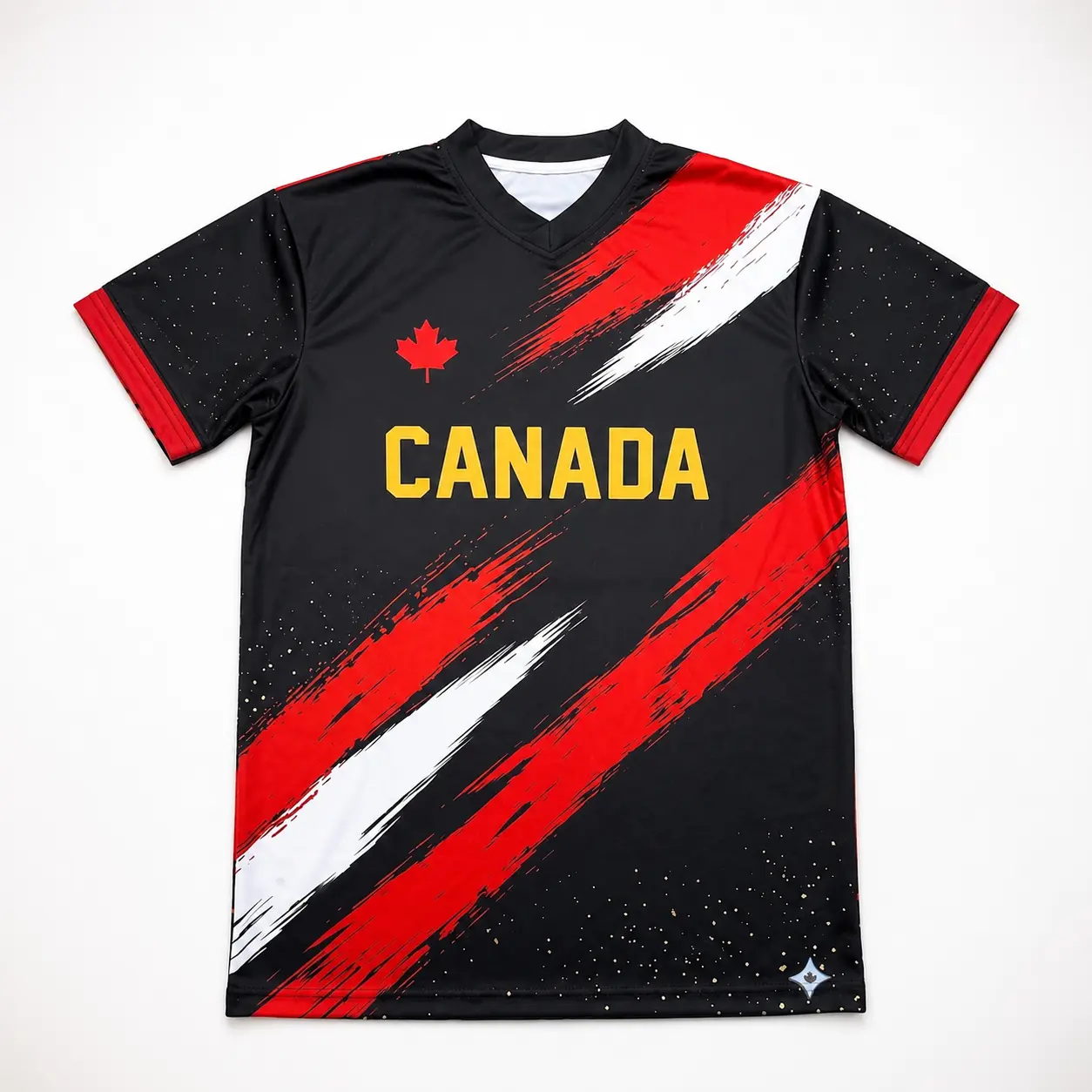 Canada Sports Jersey, Canadian Flag Graphic Athletic Shirt, Unisex Performance Fan Apparel, Breathable Mesh Activewear Top, Canada Pride Sportswear, Casual Game Day Clothing, National Team Inspired Gift for Men Women and Sports Fans