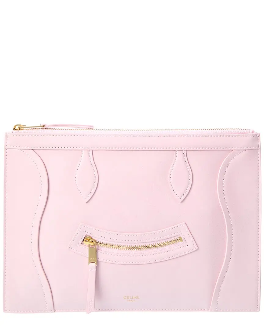 CELINE Medium Leather Pouch