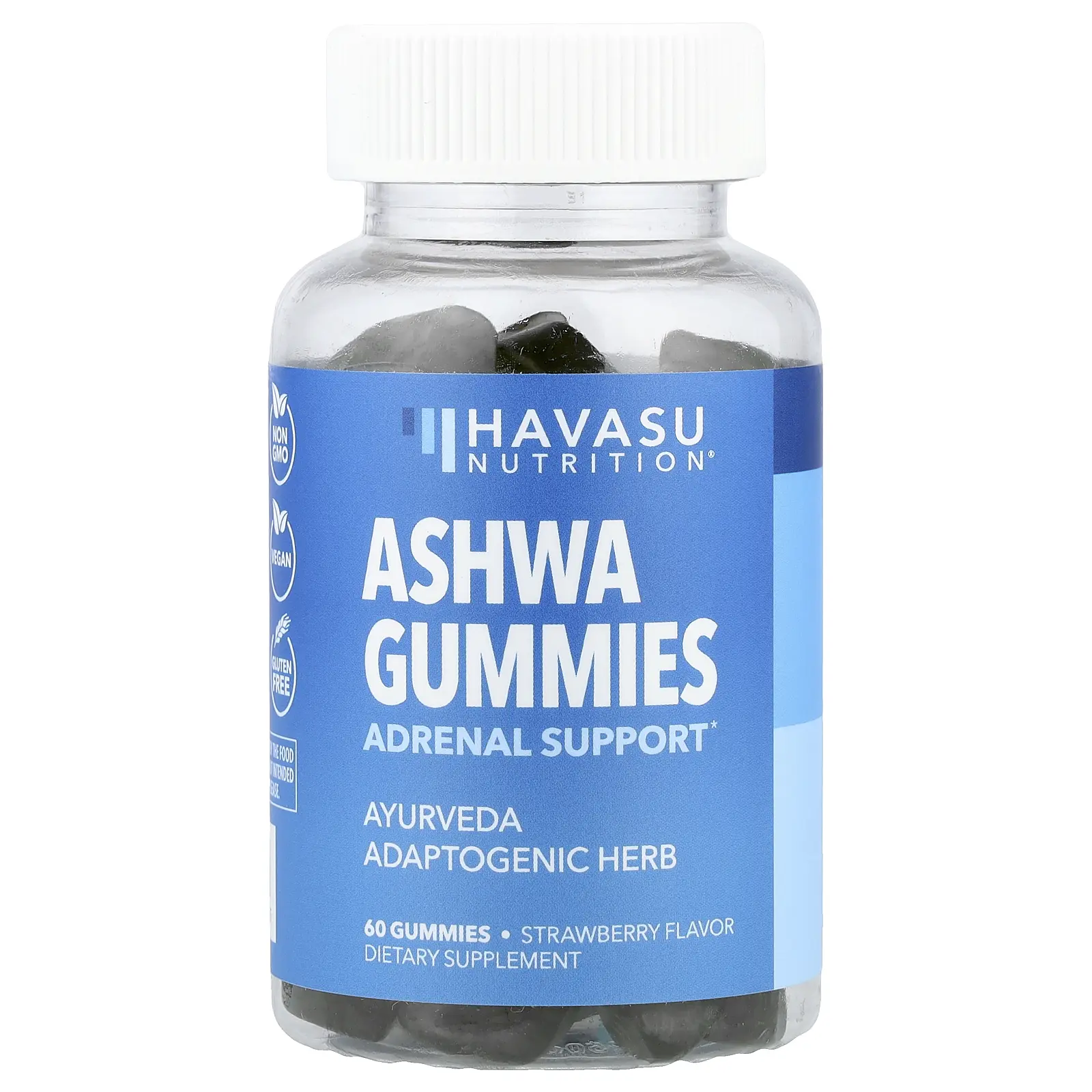 Havasu Nutrition Ashwa Gummies, Strawberry, 60 Gummies