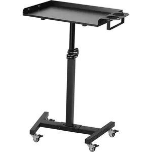 Tattoo Tray on Wheels Salon Tray Cart Rolling Tray Table Station Adjustable Height for Tattoo Studio Salon Medical Hairstylist Clinic Spa