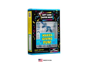 BILZ® Gift Card Super Maze - Unique Brain Teaser Game Gift Idea for Adults, Kids, Teens - Stocking Stuffer, Christmas Gift, Birthdays