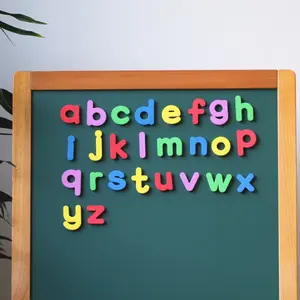 1 Set Colorful Magnetic Alphabet & Number Stickers - EVA for Refrigerator, Early Learning Puzzle, Mixed Colors (Pink, Yellow, Green, Blue, Purple), Youngsters Learning Tools, Playful Design, Durable Adhesive