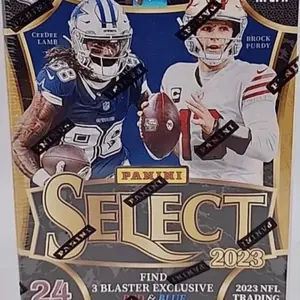(1) - Select 2023 NFL Trading Cards - 24 Blaster Exclusive Red & Blue Edition