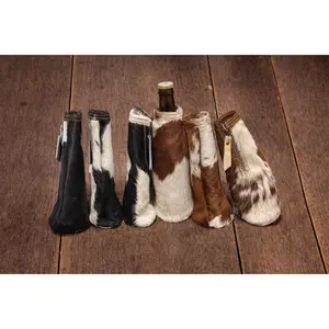 Myra Cowhide Long Neck Koozies