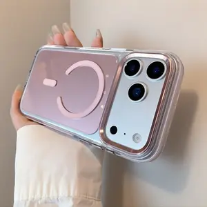 IP17ProMax Phone Case with Magnetic Anti-Collision Strip Enhanced Protection Anti-Drop Cover for IP17ProMax Perfect Fit 17 promax x se