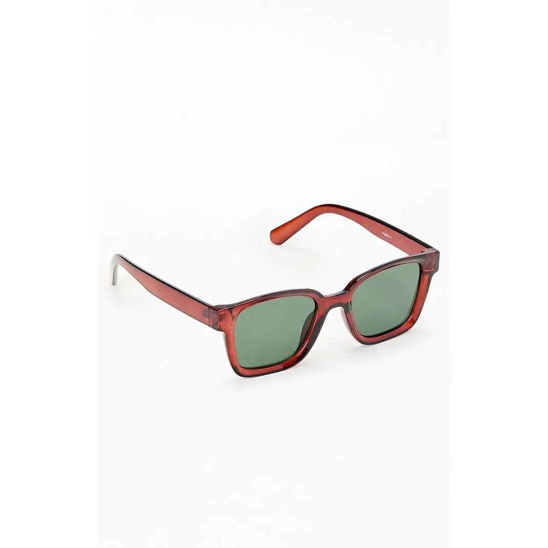 Pacsun Men's Brown Square Frame Sunglasses Pacsun Men's Brown Square Frame Sunglasses
