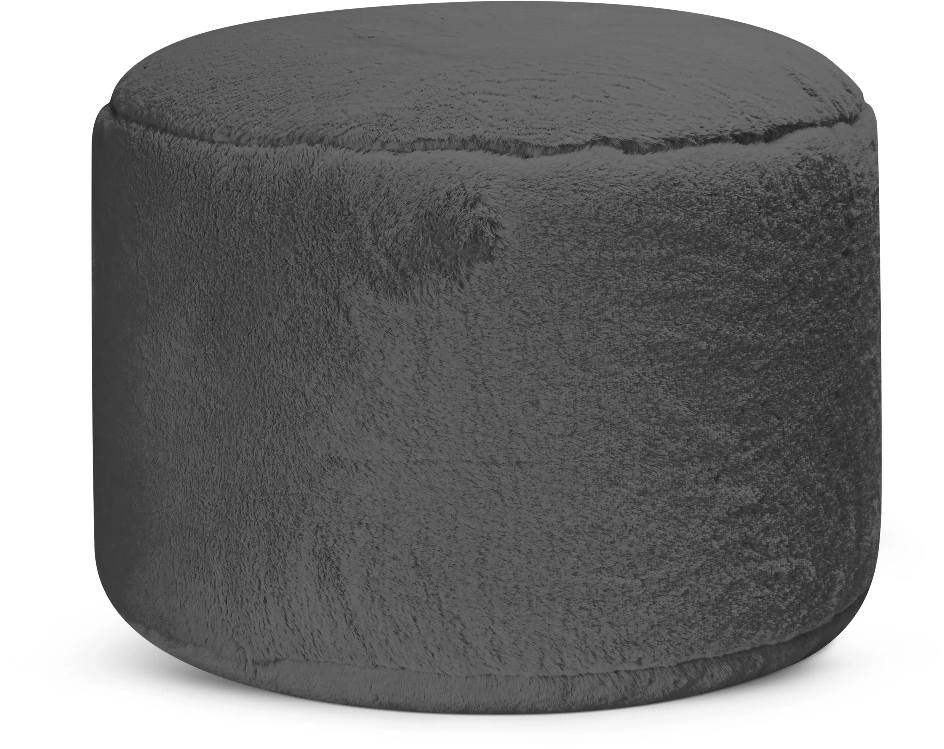 Gouchee Home Dotcom Softy Faux Fur Ottoman/Pouf