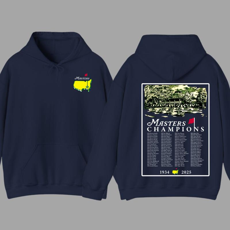 2025 Masters Tournament Augusta 91 Years Hoodie, Golf Tournament, The Masters Golf Cup 2 Sided Hoodie, Golf Gifts For Men