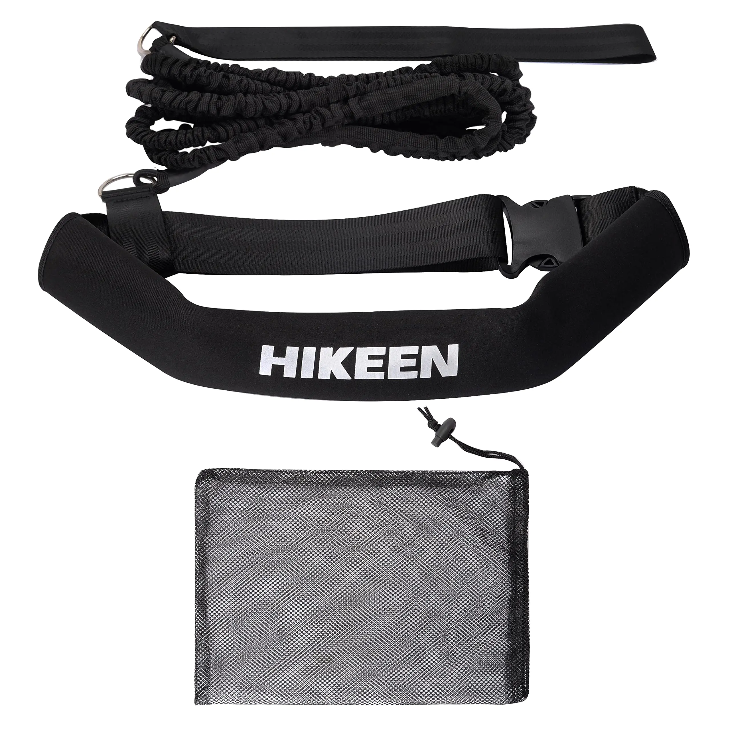 Swimming Training Belt with 4M Adjustable Bungee Cord, Stationary Swim Harness for Swimming Pool Cardio & Full Body Workout, Aquatic Resistance Belt for All Ages
