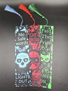 Lights Out Caught Up Game On Into Darkness Trilogy Bookmarks 3D Printed With Tassel Unique Design for Reading Experience