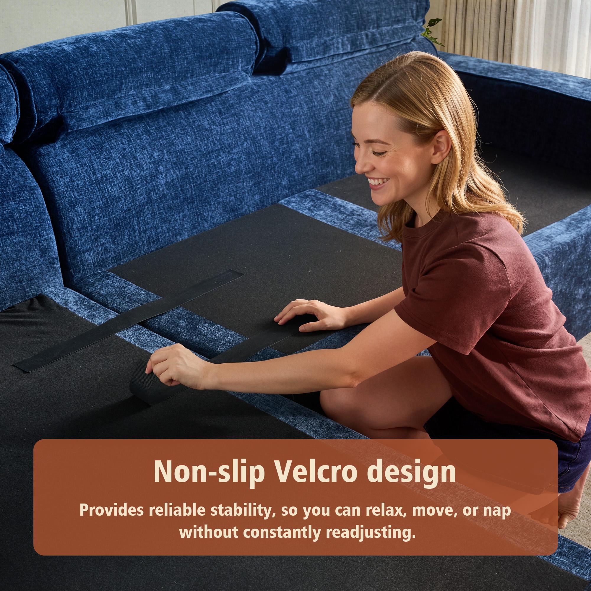 【Back To School】OVIOS 106" Modular Cloud Couch, Oversized Deep Seat Chenille Sectional Sofa with Chaise, Boneless No-Assembly L-Shaped Couch for Living Room, Apartment & Home Theater, Cream White 【Back To School】OVIOS 106" Modular Cloud Couch, Oversized Deep Seat Chenille Sectional Sofa with Chaise, Boneless No-Assembly L-Shaped Couch for Living Room, Apartment & Home Theater, Cream White