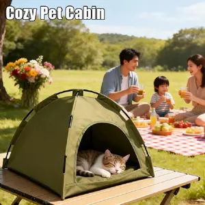 Pet Tent for Dogs and Cats, Indoor Outdoor Camping Picnic Grass Hiking Cozy House Nest, Lightweight Portable Pet Shelter