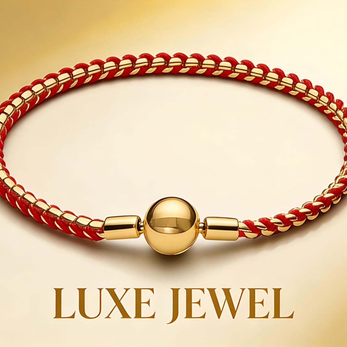 Blue/Red/Black/Pink Braided Charm Bracelet, High Polish Silver Plated Beaded Bracelet, Adjustable Casual Wristband Blue/Red/Black/Pink Braided Charm Bracelet, High Polish Silver Plated Beaded Bracelet, Adjustable Casual Wristband