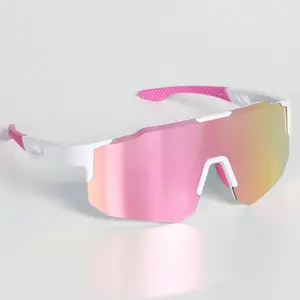 High Performance Polarized Sports Sunglasses UV400 Protection Mirrored Lenses Large Shield Frame Glasses Bike Sunglasses Eye Streetwear