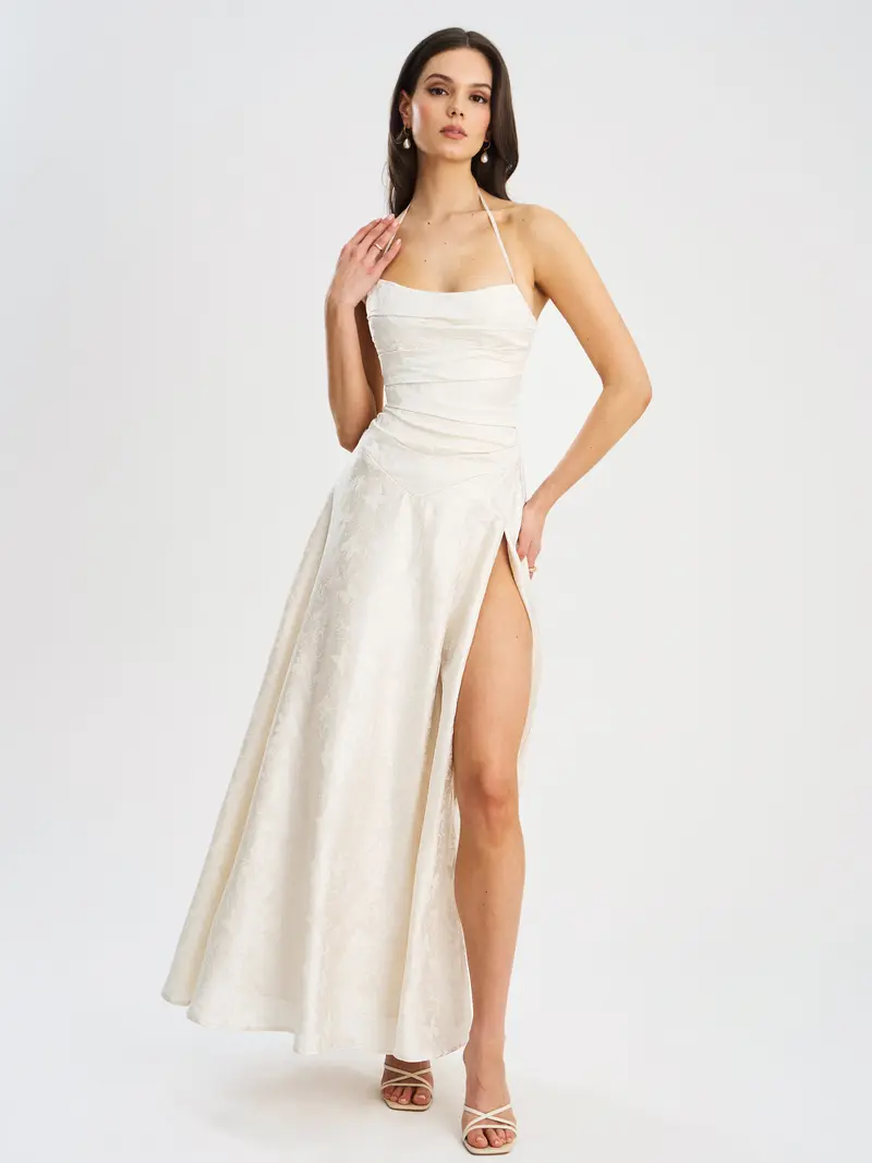 white pearl formal dress - TikTok Shop