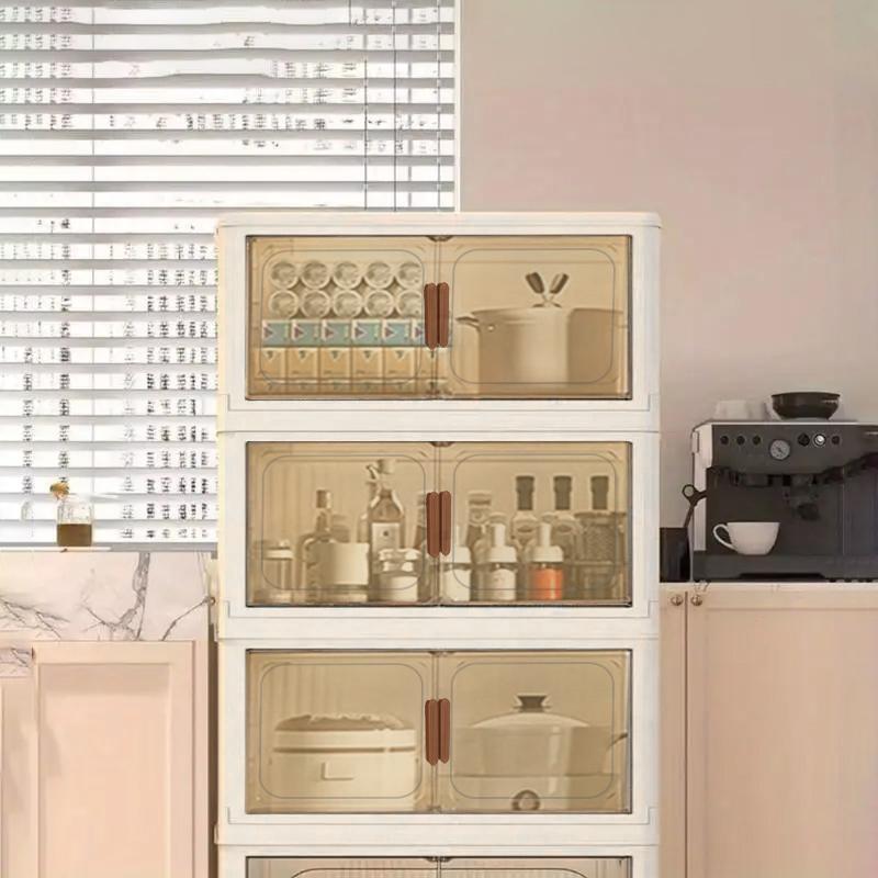 70cm 2-3-4-5 layers Plastic Storage Box Organizer, Stackable Storage Box, Covered Storage Box, Storage Container Organizer for Kitchen, Bedroom, Living Room, Study, Office, Foldable Storage Box, Space Saving, Practical Storage Cabinet