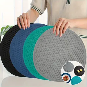 Food Grade Silicone Honeycomb Insulation Pads - 4pcs Large Size Multifunctional - Silicone Insulation Pot Pads -