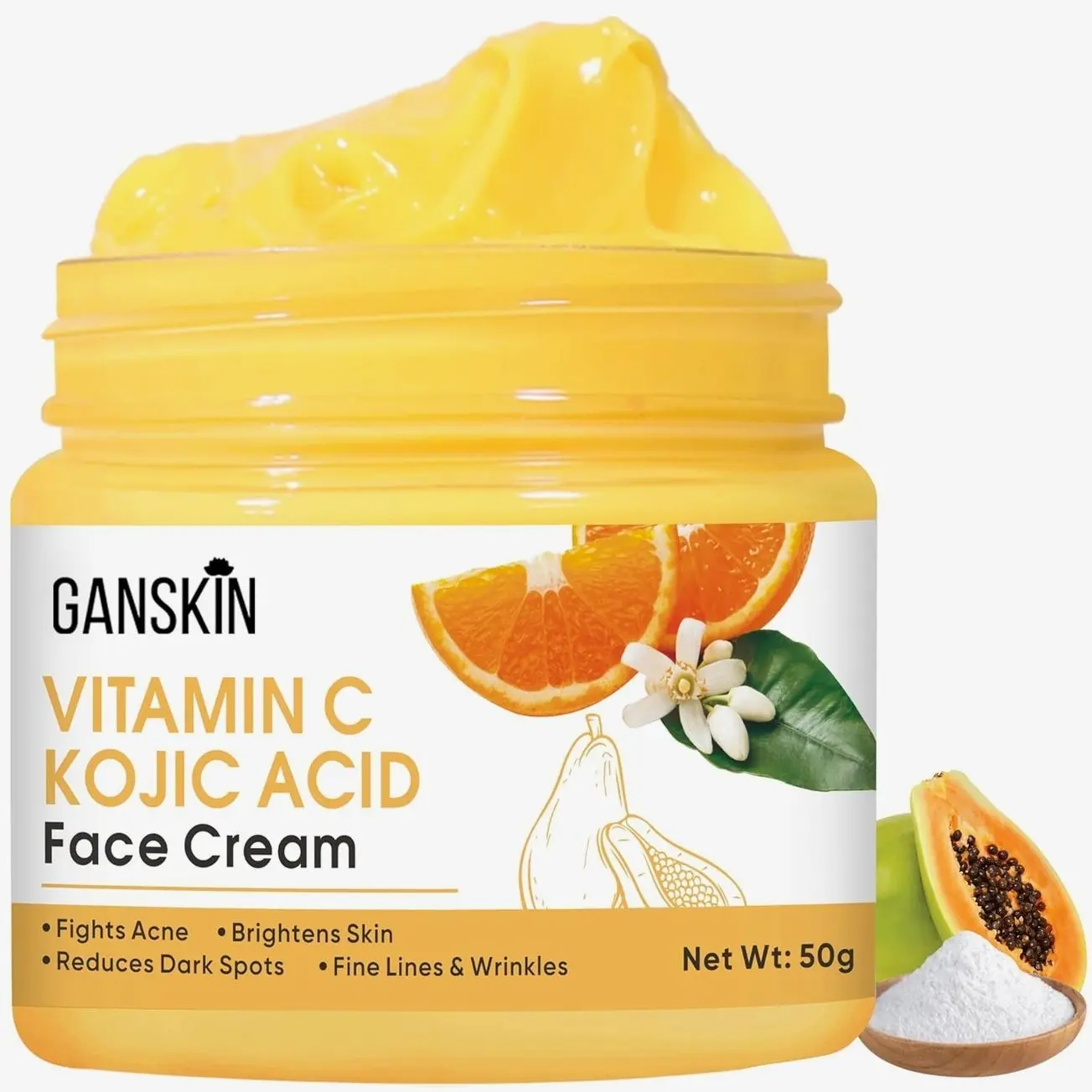Kojic Acid Cream – Skin Brightening Cream for Dark Spots & Uneven Tone – For Face & Body, Including Intimate Areas – Kojic Acid Lotion for a Brighter, Radiant Look