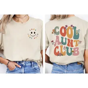 Cool Aunts Club Shirt, Cool Auntie Shirt, Gift For Auntie, Aunt Birthday Gift, Sister Gift From Sister, Sisters Shirts, Aunt Two Side Shirt