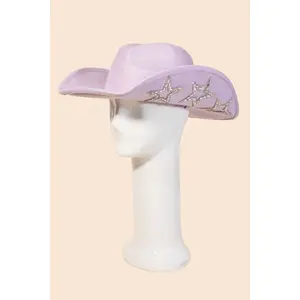 Studded Rhinestone Star Western Cowboy Hat