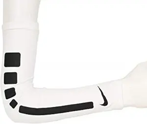 Nike Pro Elite 2.0 Kids' Sleeves Size S/M (White), White/Black, Small