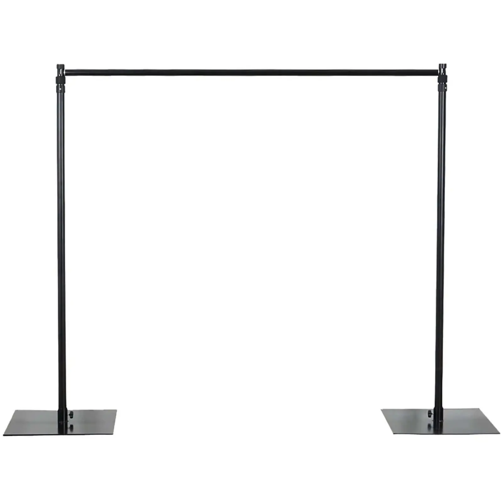 Adjustable Metal Backdrop Stand Kit 10ft Height x 4-10ft Width - Heavy-Duty Steel Construction, DIY Portable Photography & Event Backdrop System, Fits Weddings Parties Exhibitions, Expandable Multiple Kits