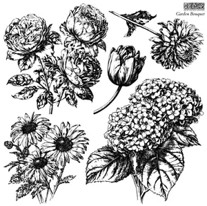 Garden Bouquet Decor Stamp™ by IOD (12"x12")