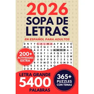 2026 Sopa De Letras En Español Para Adultos Letra Grande (Spanish Edition)