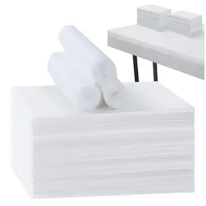 100 Pcs 31" x 71" Disposable Breathable Non Woven Massage Table Bed Sheets SPA Bed Cover for Massage Beauty Tattoos White