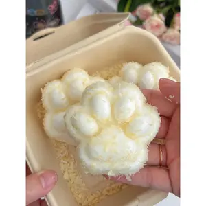 Big Cat Paw Squishy with Mini Paw Keychain