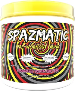 Spazmatic Pre-Workout Powder - 400mgs Caffeine - 6 Grams Pure Citrulline for Muscle Pumps- Fast Acting Focus - 30 Full Servings - All-In-1-Scoop Formula