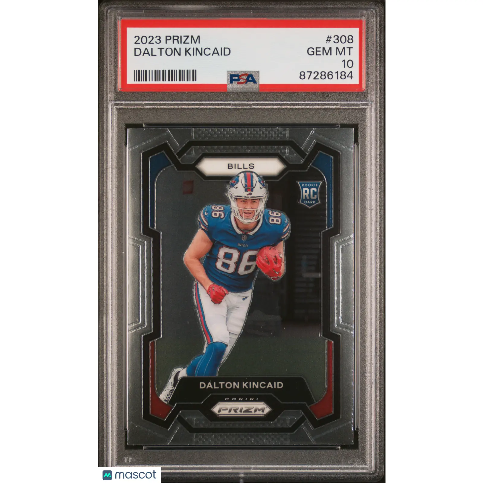 Dalton Kincaid PSA 2023 Panini Prizm #308 10