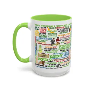 Psych Quote Ceramic Accent Mug 11oz 15oz, Funny TV Show Coffee Cup, Fan Gift