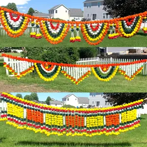 Exquisite Marigold Jasmine Door Toran | 9.6 Ft Handmade Festival Garland | Diwali, Navratri, Weddings | Cherish Cultural Moments