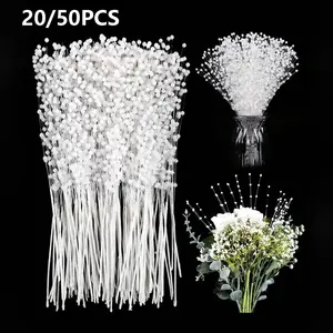 Mini Imitation Pearl Flower Pearl Beads, Wedding Bouquet Party Decoration, DIY Wreath, Home Party Craft Ornament