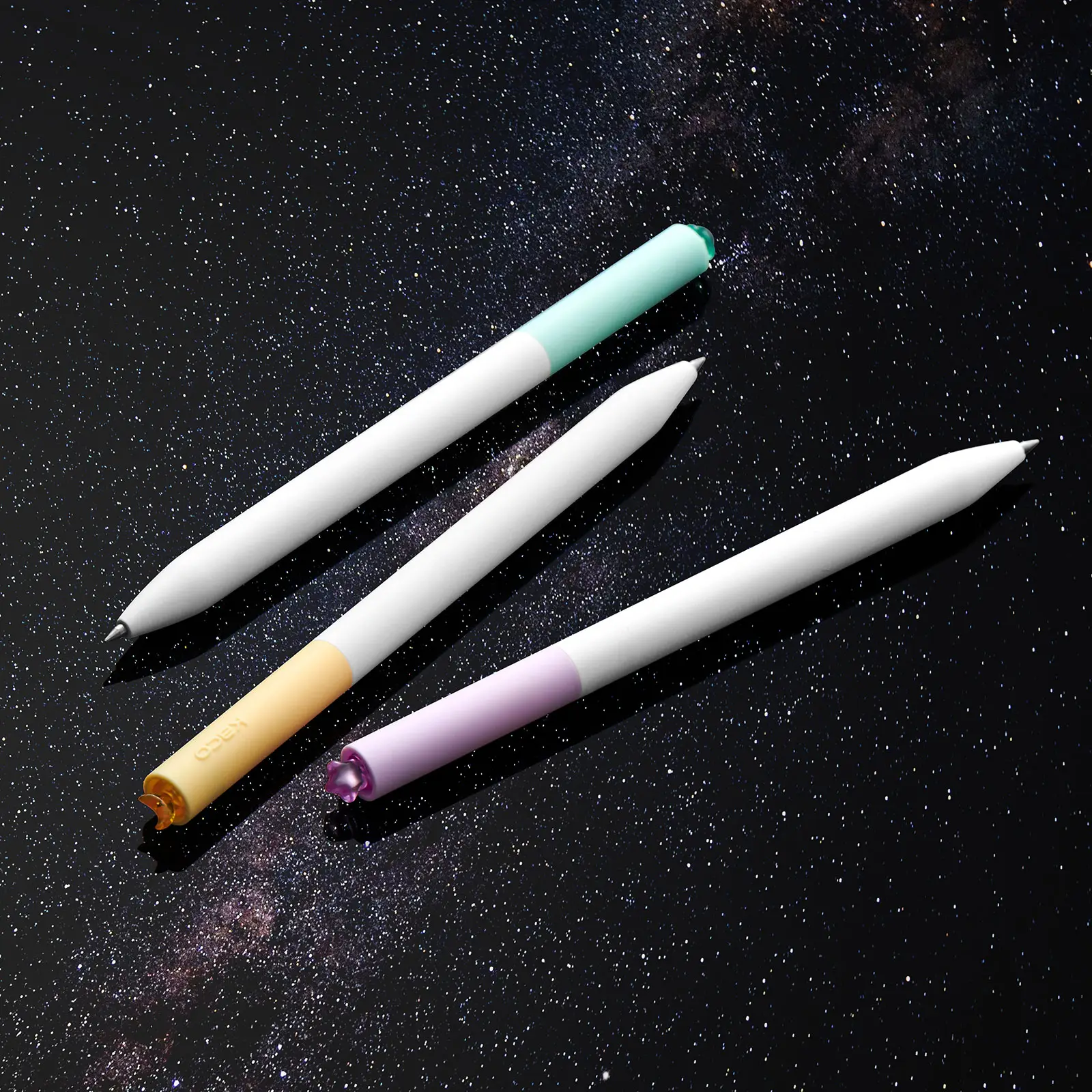 Kaco FIRST Gel Pen 3PCS suite - Quick Drying, Soft Grip, Twistable, Fine Point, Lightweight, ABS Material - Perfect for Journaling, Note Taking, Aesth