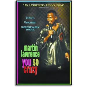 Martin Lawrence You So Crazy (1994) Classic Movie Poster for Room Aesthetic Decorative Canvas Print Picture Wall Art Gift 08x12inch(20x30cm) Unframe-style